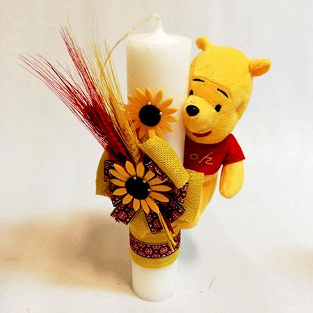 Lumânare de botez Winnie the Pooh