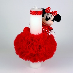 Lumânare botez Minnie Mouse